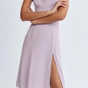 Aritzia Sunday Best Savannah Midi Dress in Hazy Lilac medium